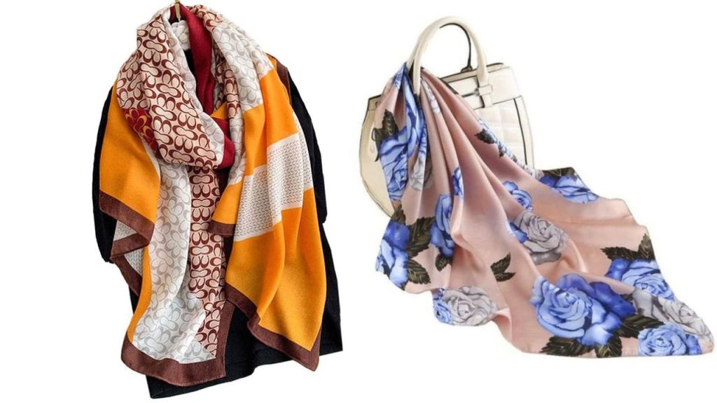 Purse with Scarf Tied On