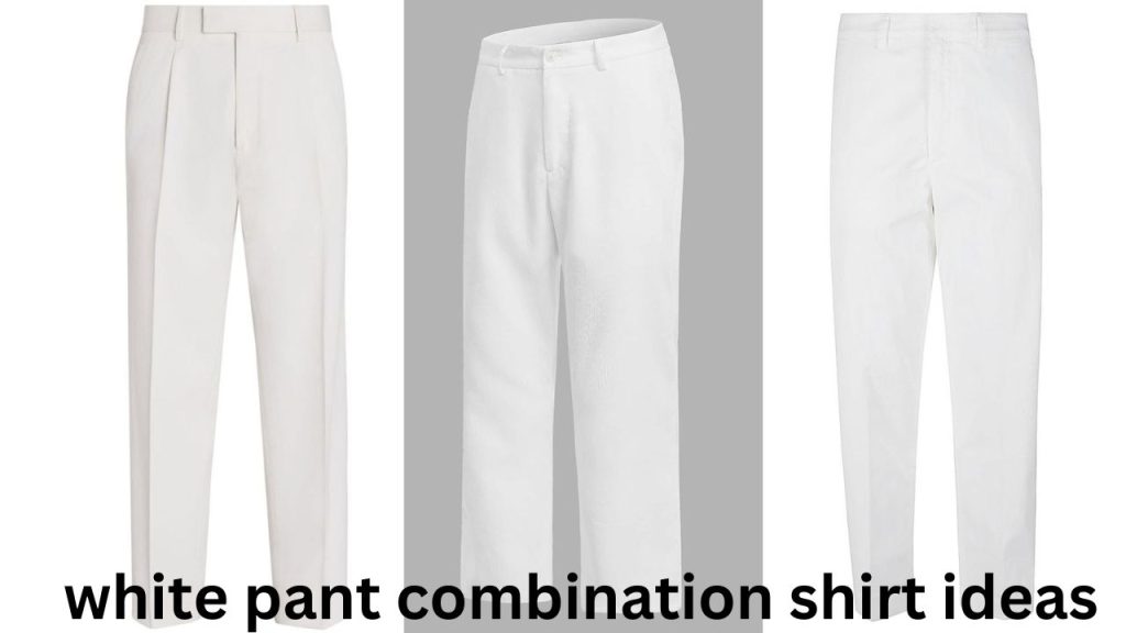 White Pant Combination Shirt