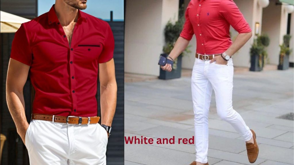 White Pant Combination Shirt